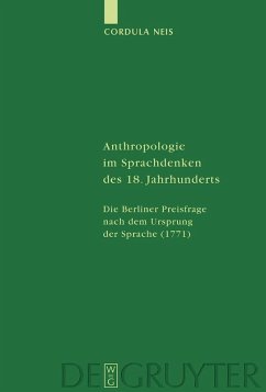 Anthropologie im Sprachdenken des 18. Jahrhunderts (eBook, PDF) - Neis, Cordula