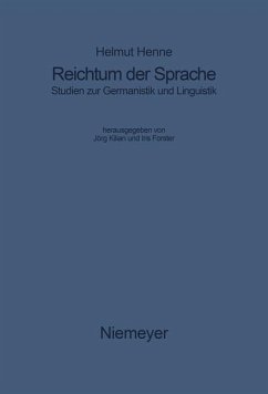 Reichtum der Sprache (eBook, PDF) - Henne, Helmut