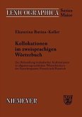 Kollokationen im zweisprachigen Wörterbuch (eBook, PDF) Kollokationen im zweisprachigen Wörterbuch (eBook, PDF)