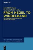 From Hegel to Windelband (eBook, ePUB)