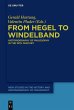 From Hegel to Windelband (eBook, PDF) - Bild 1