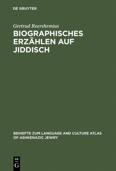 Biographisches Erzählen auf Jiddisch (eBook, PDF)