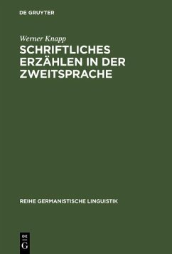 Schriftliches Erzählen in der Zweitsprache (eBook, PDF) - Knapp, Werner