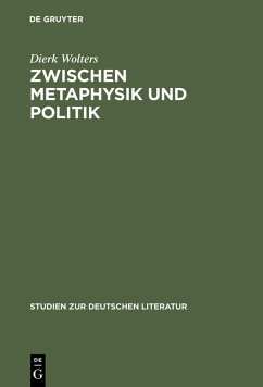 Zwischen Metaphysik und Politik (eBook, PDF) - Wolters, Dierk