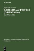 Addenda au FEW XIX (Orientalia) (eBook, PDF) Addenda au FEW XIX (Orientalia) (eBook, PDF)