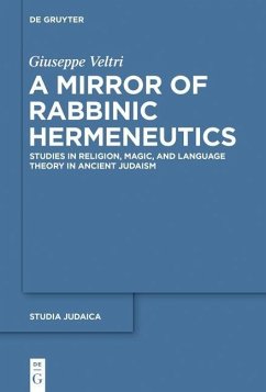 A Mirror of Rabbinic Hermeneutics (eBook, PDF) - Veltri, Giuseppe