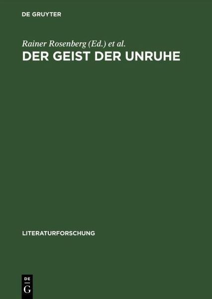 Der Geist der Unruhe (eBook, PDF)