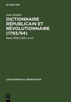 Cover Dictionnaire Républicain et Révolutionnaire (1793/94) (eBook, PDF)