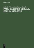 Paul Cassirer Verlag, Berlin 1898-1933 (eBook, PDF)