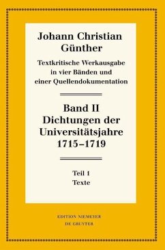 Dichtungen der Universitätsjahre 1715-1719 (eBook, PDF)