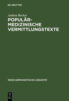Cover Populärmedizinische Vermittlungstexte (eBook, PDF)