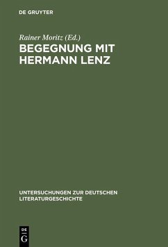 Cover Begegnung mit Hermann Lenz (eBook, PDF)