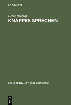 Knappes Sprechen (eBook, PDF) - Baldauf, Heike