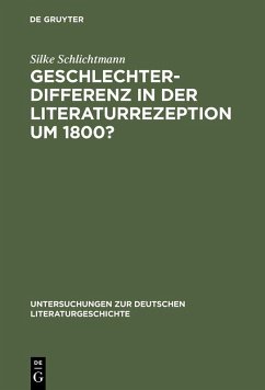 Geschlechterdifferenz in der Literaturrezeption um 1800? (eBook, PDF) Cover Geschlechterdifferenz in der Literaturrezeption um 1800? (eBook, PDF)