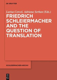 Cover Friedrich Schleiermacher and the Question of Translation (eBook, ePUB)