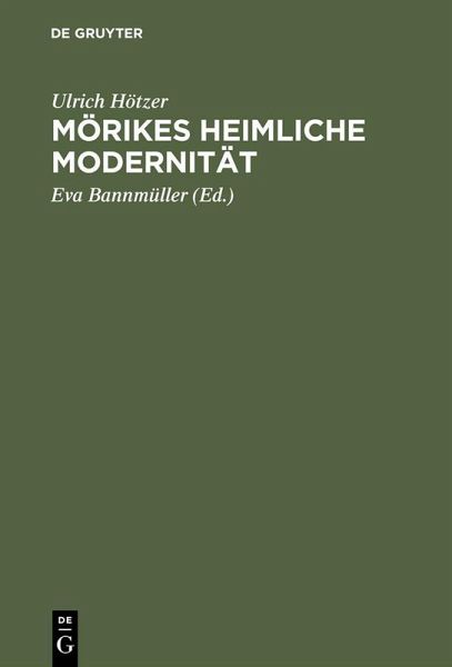 Mörikes heimliche Modernität (eBook, PDF) Mörikes heimliche Modernität (eBook, PDF)