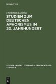 Studien zum deutschen Aphorismus im 20. Jahrhundert (eBook, PDF)