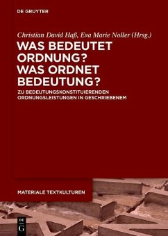 Was bedeutet Ordnung - was ordnet Bedeutung? (eBook, PDF)