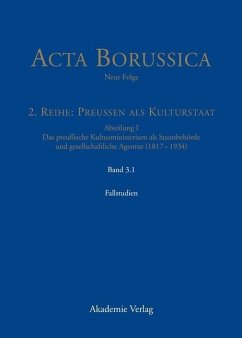 Kulturstaat und Bürgergesellschaft im Spiegel der Tätigkeit des preußischen Kultusministeriums - Fallstudien (eBook, PDF)