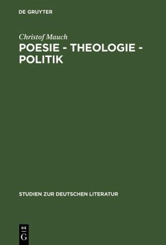 Poesie - Theologie - Politik (eBook, PDF) Cover Poesie - Theologie - Politik (eBook, PDF)