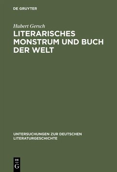 Cover Literarisches Monstrum und Buch der Welt (eBook, PDF)
