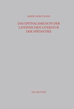 Cover Das Epithalamium in der lateinischen Literatur der Spätantike (eBook, PDF)