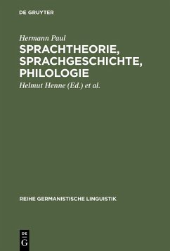 Cover Sprachtheorie, Sprachgeschichte, Philologie (eBook, PDF)