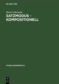 Satzmodus - kompositionell (eBook, PDF)