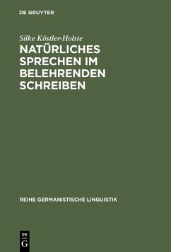 Natürliches Sprechen im belehrenden Schreiben (eBook, PDF) - Köstler-Holste, Silke