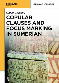 Copular Clauses and Focus Marking in Sumerian (eBook, PDF) - Zólyomi, Gábor