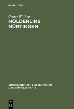 Hölderlins Nürtingen (eBook, PDF) - Wittkop, Gregor