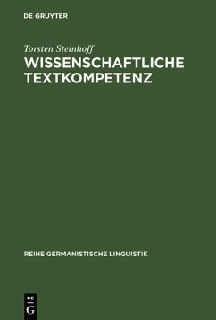 Wissenschaftliche Textkompetenz (eBook, PDF) - Steinhoff, Torsten