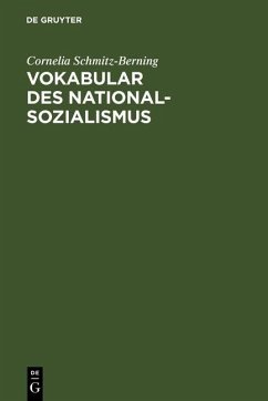 Vokabular des Nationalsozialismus (eBook, PDF) - Schmitz-Berning, Cornelia