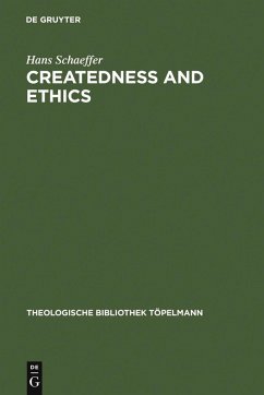 Createdness and Ethics (eBook, PDF) - Schaeffer, Hans