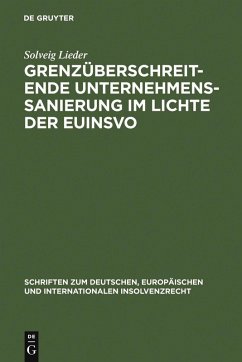 Cover Grenzüberschreitende Unternehmenssanierung im Lichte der EuInsVO (eBook, PDF)