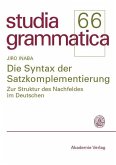 Die Syntax der Satzkomplementierung (eBook, PDF)
