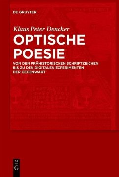 Optische Poesie (eBook, PDF) - Dencker, Klaus Peter