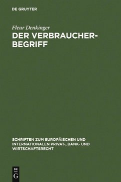Der Verbraucherbegriff (eBook, PDF) - Denkinger, Fleur