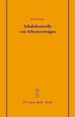 Inhaltskontrolle von Arbeitsverträgen (eBook, PDF) Cover Inhaltskontrolle von Arbeitsverträgen (eBook, PDF)