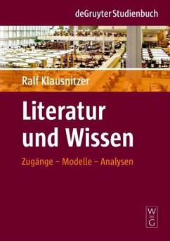 Literatur und Wissen (eBook, PDF) - Klausnitzer, Ralf