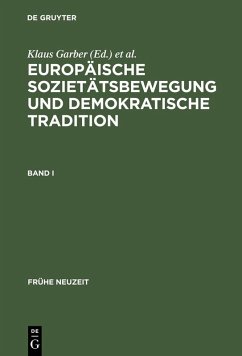 Europäische Sozietätsbewegung und demokratische Tradition (eBook, PDF)