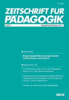 Cover Zeitschrift für Pädagogik 5/2011 (eBook, PDF)