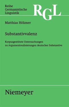 Substantivvalenz (eBook, PDF) - Hölzner, Matthias