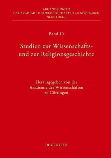 Studien zur Wissenschafts- und zur Religionsgeschichte (eBook, PDF) Studien zur Wissenschafts- und zur Religionsgeschichte (eBook, PDF)