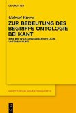 Zur Bedeutung des Begriffs Ontologie bei Kant (eBook, ePUB)