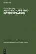 Autorschaft und Interpretation (eBook,... - Bild 1
