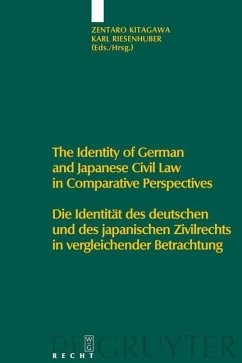 Cover The Identity of German and Japanese Civil Law in Comparative Perspectives / Die Identität des deutschen und des japanischen Zivilrechts in vergleichender Betrachtung (eBook, PDF)