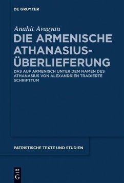 Die armenische Athanasius-Überlieferung (eBook, PDF) - Avagyan, Anahit