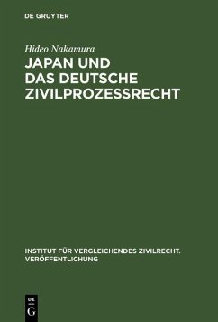 Japan und das deutsche Zivilprozessrecht (eBook, PDF) - Nakamura, Hideo