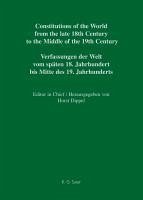 Cover Constitutional Documents of Austria, Hungary and Liechtenstein 1791-1849 (eBook, PDF)